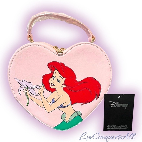 Cakeworthy Handbags - Firm! ***Last One***Cakeworthy x Disney’s Little Mermaid Heart Purse